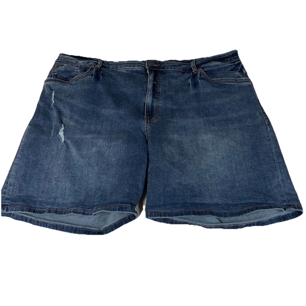 Kut From The Kloth Women’s Plus Size 24W Shorts Jean Dark Wash Blue #2853